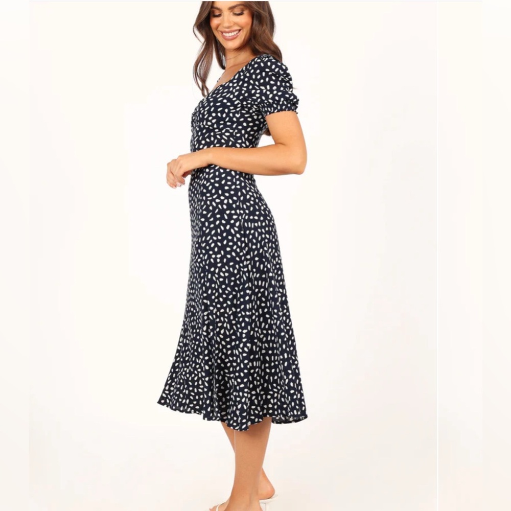 Black Petal & Pup Polka Dot Dress